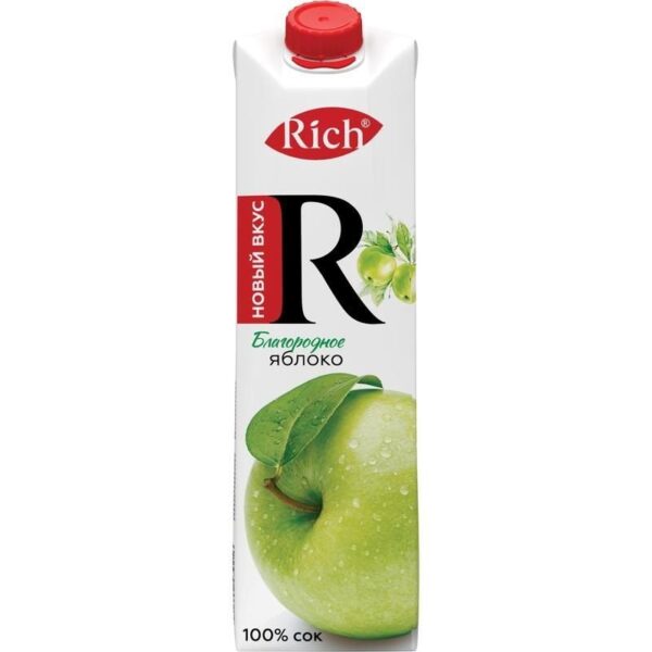 447_0 Сок RICH ЯБЛОКО 1L